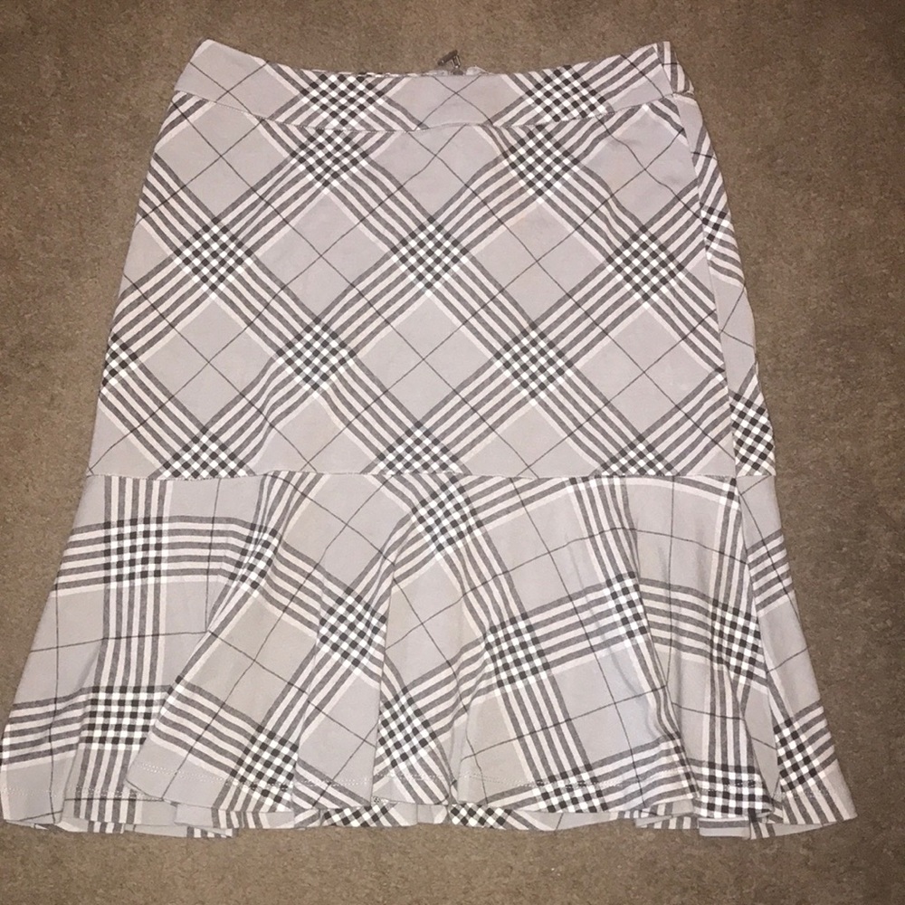 Cato plaid flare skirt